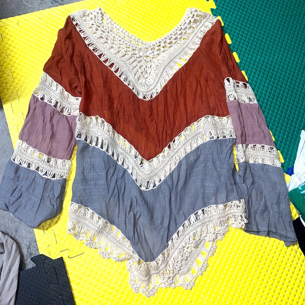 Striped Top/ Beach Coverup